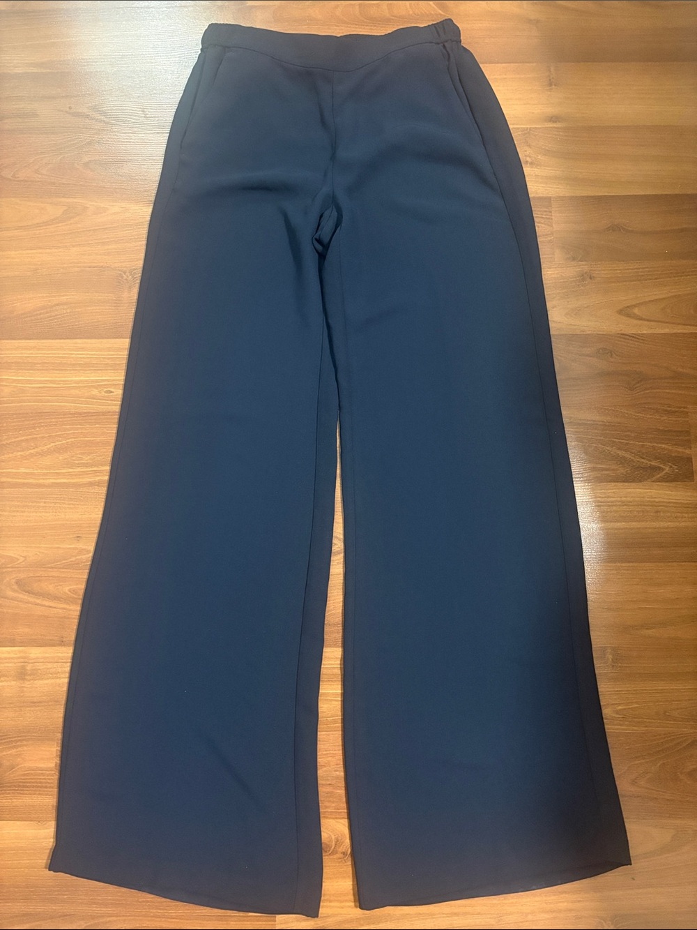 Women's Wide-Leg Navy Pants
